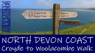 Croyde Bay to Woolacombe a North Devon Coast Walk [upl. by Eissalc]