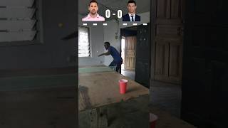 Messi Vs Ronaldo Trick Shot tabletennis pingpong sport shorts trending viral [upl. by Lecirg]