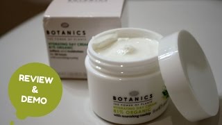 Boots Botanics Organic Hydrating Day Cream Review and Demo [upl. by Cherianne340]