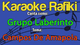 Grupo Laberinto  Campos De Amapola Karaoke Demo [upl. by Pickett]