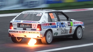 Lancia Delta HF Integrale Rally Group A  Sound Flames Action amp More [upl. by Artemas]