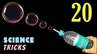 20 AMAZING SCIENCE EXPERIMENTS Compilation At Home [upl. by Nnyloj]