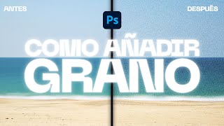 cómo AÑADIR GRANO en Photoshop [upl. by Aitnwahs638]