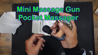 Unboxing Mini Joint Massager Muscle Massage Gun Portable Daily Handheld Small Massage Gun [upl. by Mathian]