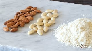 How to blanch almonds and make almond flour [upl. by Allerim]