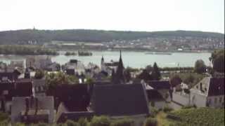 Views of Bingen from the Rudesheim Rüdesheim cable car seilbahn in Germany [upl. by Forest]