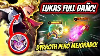 ¡EL NUEVO HEROE LUKAS ES LA VERSION MEJORADA DE DYRROTH  MOBILE LEGENDS [upl. by Dimitris]