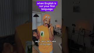 When English is not your first language Raymicsofficial funny trend trendingshorts trending [upl. by Khalin]