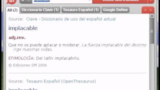 Definición de implacable [upl. by Lrub205]