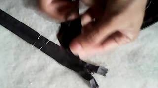 Aprenda a diminui o tamanho do zípercremallera zipper size [upl. by Niwdog]