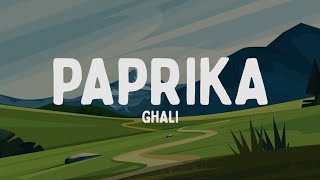 Ghali  Paprika TestoLyrics [upl. by Goth]