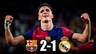 CLASICO BARCELONA vs REAL MADRID 21  AMISTOSO 2024 [upl. by Ellohcin181]