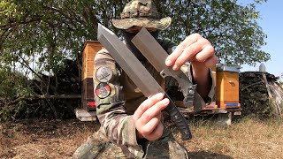 JOEX KNIFE PROTOTYPE 2  MESSERFIEBER  N690 STEEL  60 HRC  DESTRUCTION TEST messerfieberde [upl. by Kenweigh]