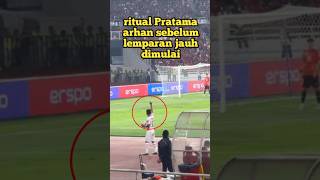 ritual Pratama arhan sebelum lemparan jauh dimulai [upl. by Brigitta]