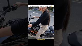 Most Beautiful Girl want to Ride My KTM Duke 🥰ktm shorts bike ridergirl girlrider cutegirl [upl. by Abehshtab]