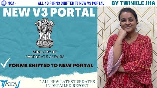 MCA to Roll out 56 Company Forms on MCA21 V3 Portal in January 2023  New Forms on MCA V3 Portal [upl. by Airekahs163]