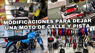 MODIFICACIONES PARA HACER UNA MOTO DE CALLE Y PISTA  SINALOA STANG [upl. by Annahsit]