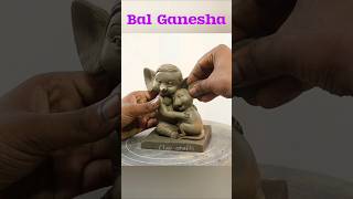 Bal Ganesha and mushak murti making with clay [upl. by Tnek874]