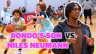 Rajon Rondos Son vs Niles Neumann  Class of 2030 Guards Class at T3TV Tournament [upl. by Naol]