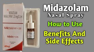 Medistat 125 Nasal Spray  Midazolam Nasal Spray 125 mg  Midazolam Nasal Spray Use And Benefits [upl. by Center]