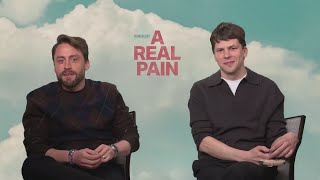 Dean’s AList Interview Kieran Culkin and Jesse Eisenberg on new movie A Real Pain [upl. by Naux]