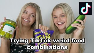 Trying Viral TikTok Weird Food Combinations [upl. by Asiela]