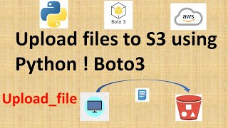 How to Upload files from local to AWS S3 using Python Boto3 API  uploadfile method Handson Demo [upl. by Ailegra2]