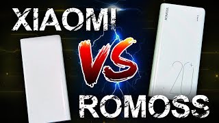 Обзор сравнение Power Bank Romoss Sense 6 и Xiaomi 2C 6 [upl. by Atikahs]