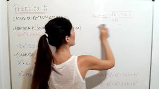 MATEMATICA CBC  Teoría Casos de factorización 22  Práctica 0 [upl. by Anifesoj126]