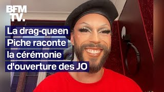 Les coulisses de la performance drag de Piche à la cérémonie douverture des JO de Paris 2024 [upl. by Rolo]