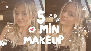 the only makeup you will ever need 5 MIN MAKEUP ROUTINE  Pressley [upl. by Llekcor]