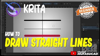 Krita How To Draw Straight Lines [upl. by Morrie2]