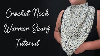 crochet neck warmer scarf tutorial crochet tutorial diy [upl. by Helena146]