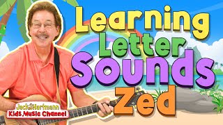 Learning Letter Sounds  Zed  Version 4  UFLI Words  Jack Hartmann [upl. by Ayyn]