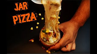 Pizza in Jar 3 Minute cheesiest Jar Pizza for all the Pizza lovers  HungerCalling by chef Chirag [upl. by Neelat306]