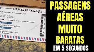 PASSAGENS AÉREAS COMO COMPRAR PASSAGENS AÉREAS BARATAS EM 5 SEGUNDOS [upl. by Otrebor]