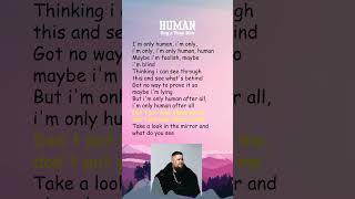 RagnBone Man  Human Lyrics shorts [upl. by Aineval]