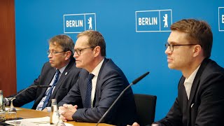 Landespressekonferenz mit dem Berliner Senat am 16 November 2021 [upl. by Wellesley12]