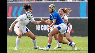 Womens Six Nations Rugby 2022 France v Italy [upl. by Morissa143]