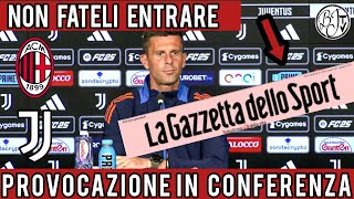 Thiago Motta provocato in conferenza stampa dalla Gazzetta dello sport su dichiarazioni Vlahovic [upl. by Anialram]