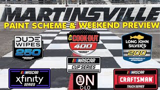 Nascar Martinsville Speedway Paint Scheme and Race Weekend Preview April 57 2024 [upl. by Miehar]