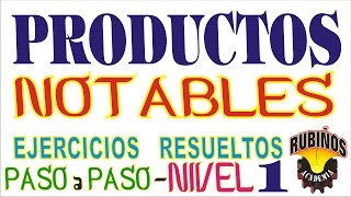 Productos Notables Ejercicios Resueltos Nivel Preuniversitario y Secundaria [upl. by Frohne824]