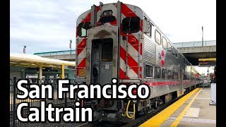 ⁴ᴷ San Francisco Caltrain Leaving Millbrae Station [upl. by Nnylcaj526]