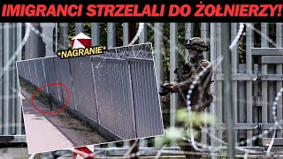 IMIGRANCI STRZELALI DO ŻOŁNIERZY NA GRANICY NAGRANIE [upl. by Jeana]