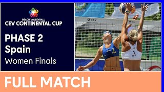 Women Finals Madrid  CEV Beach Volleyball Continental Cup 2021 [upl. by Akselaw]