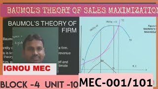 Baumols sales maximization theory  full explained with diagram [upl. by Wiles]