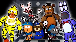 Dogo e Ratch em FNAF 2 Noite 4  Five Nights at Freddys 2 em desenho animado [upl. by Darton]