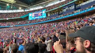 Italian National Anthem  Il Canto degli Italian Wembley Stadium Euro 2020 Semi Final [upl. by Enyad572]