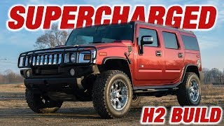 FIREBREATHING HUMMER H2  CAMMED  SUPERCHARGED BUILD VIDEO [upl. by Young]