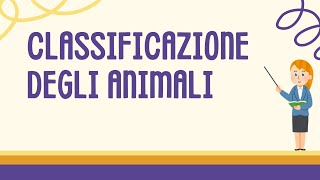 Classificazione degli animali animali youtubekids apprendimento scienze [upl. by Nnaael]